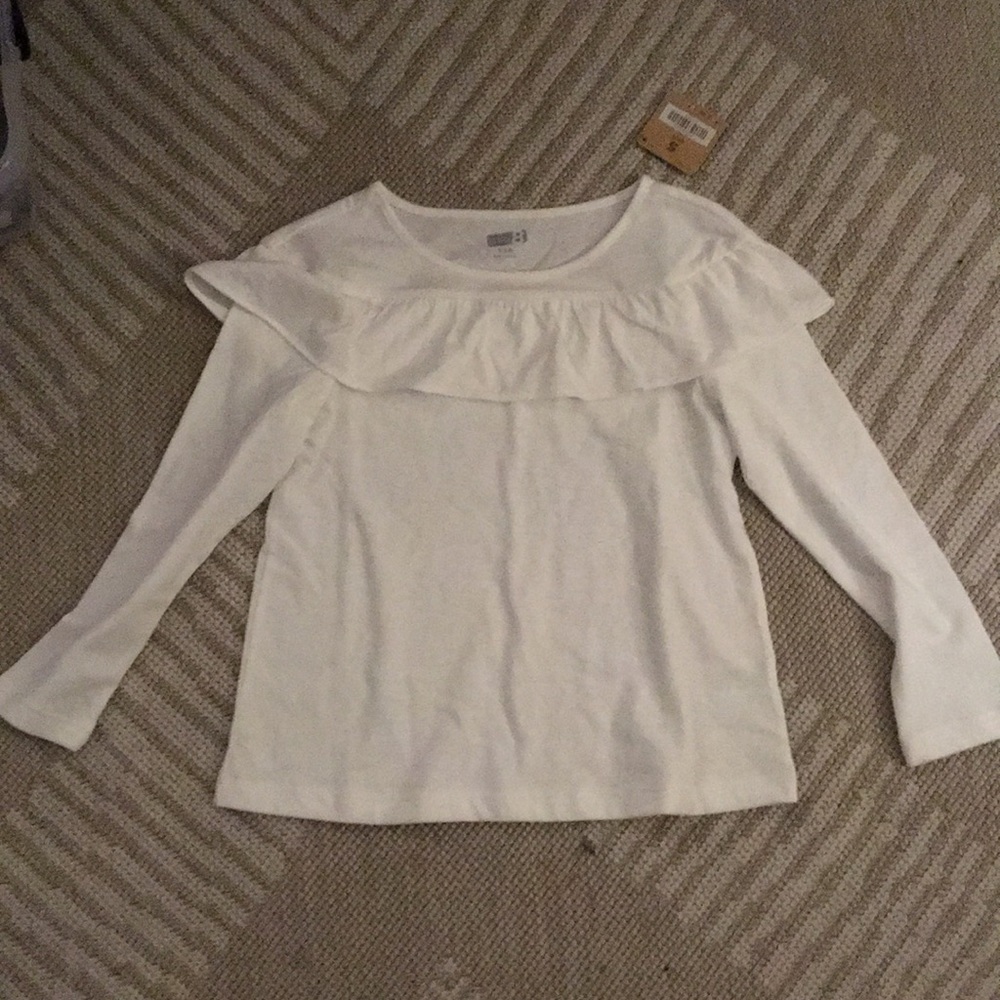 Ruffle neck top